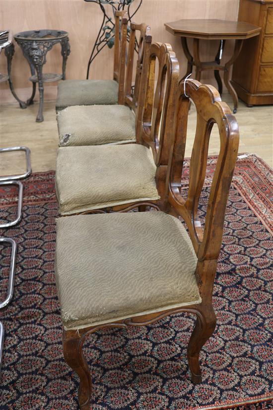 A pair of Viennese chairs and another pair